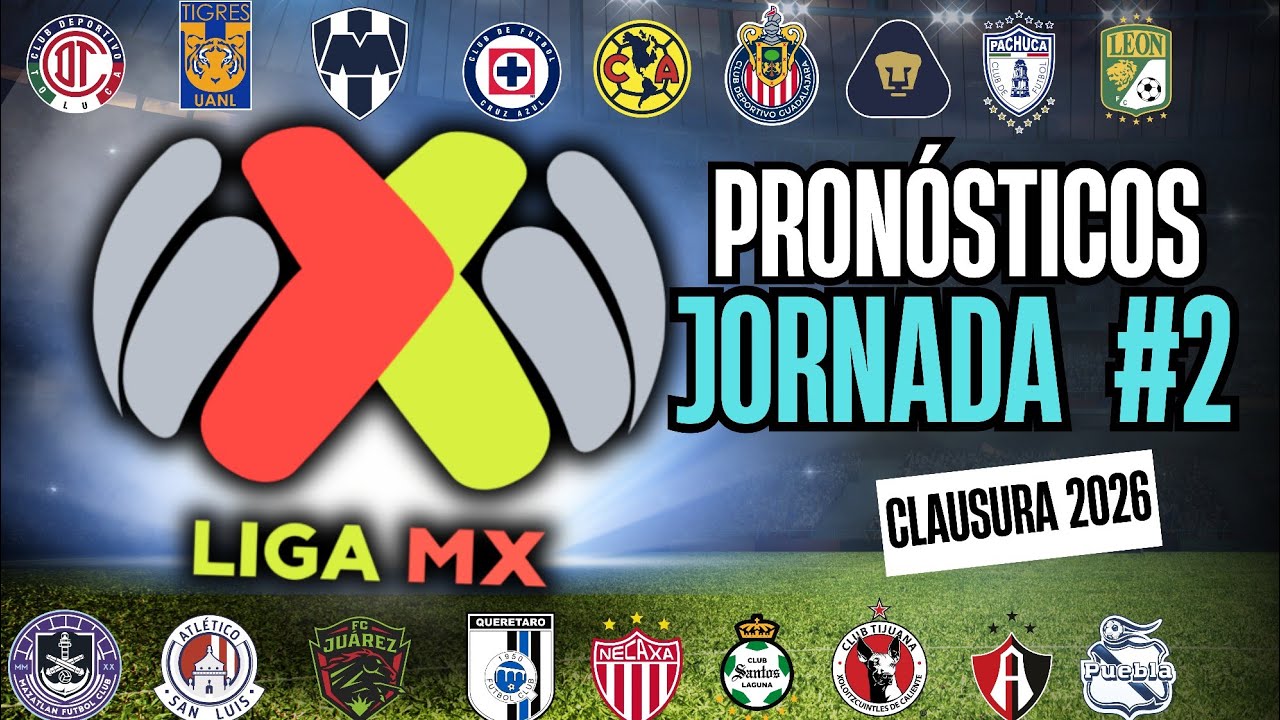 🔥JORNADA 2 LIGA MX  CLAUSURA 2026🔥PRONÓSTICOS y HORARIOS de la jornada 2 LIGA MX ⚽️