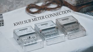How To connection multiple kwh sub Meter