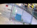 Video footage of the suspect driving his vehicle into a food truck