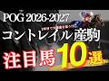 【POG2026-2027】2年目で逆襲なるか!?「コントレイル産駒!注目馬10選」【競馬】