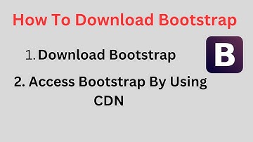 Access Bootstrap Into HTML | Create Responsive Web Pages using Bootstrap | @BeingAProgrammer