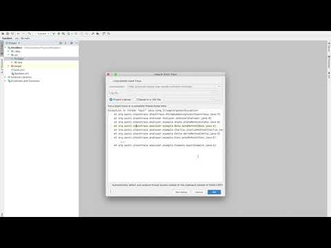 How to unscramble and analyse an external call stack in IntelliJ