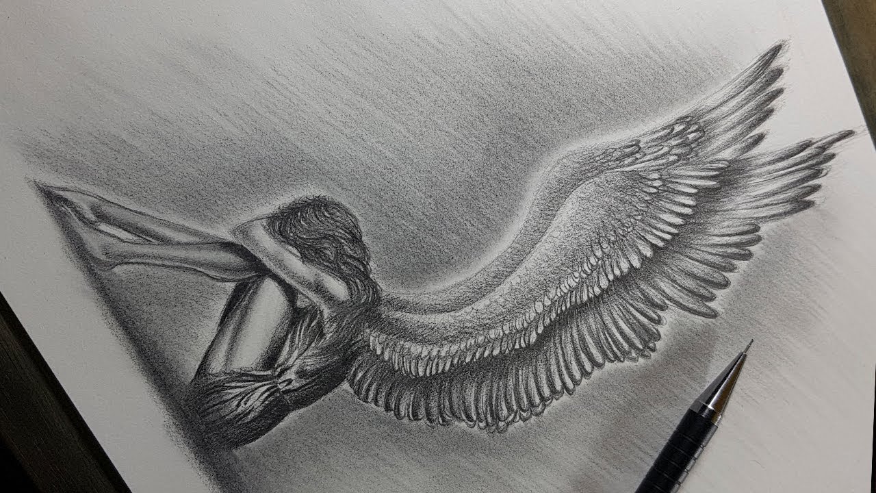 Cómo Dibujar un Ángel Realista Paso a Paso - thptnganamst.edu.vn