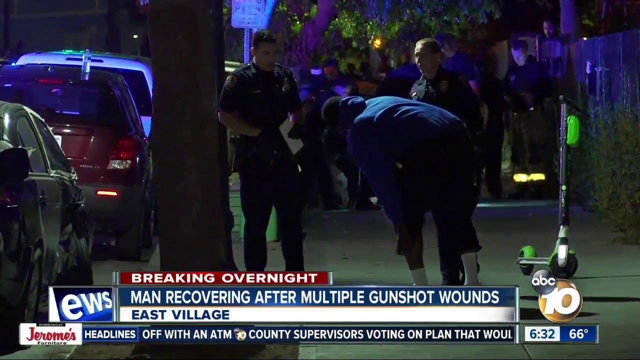 Man taken to hospital after East Village shooting - YouTube