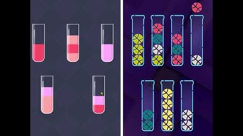 Neon Ball Sort - Bubble Color Sort puzzle Games