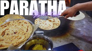 Pakistani Street Food - PARATHA! Layered Flat Bread - Lahore