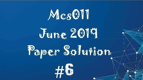 Solution of June 2019 Exam Paper || Part - 6 || IGNOU - MCA C Programming (MCS-011) Solved Papers