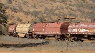 BNSF Coil Car train, Tehachapi Loop