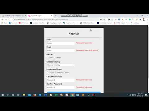 Login Registration Form With AJAX jQuery