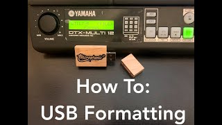Yamaha Dtx-Multi 12 - Usb Formatting