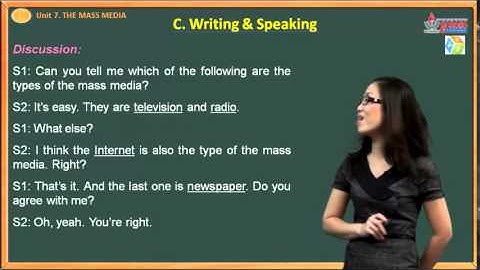 VES Learning - AV 10 - Unit 7. The Mass Media - Writing - Speaking