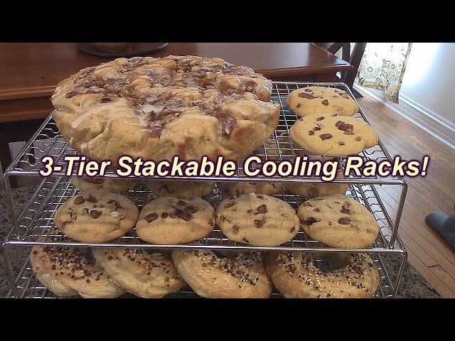 Cooling Rack, 3-Tier Stainless Steel Stackable Baking Cooking Cooling Racks