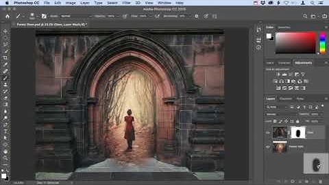 How to make a composite using layer masks in Photoshop CC - Photo Editing Techniques using Gradient