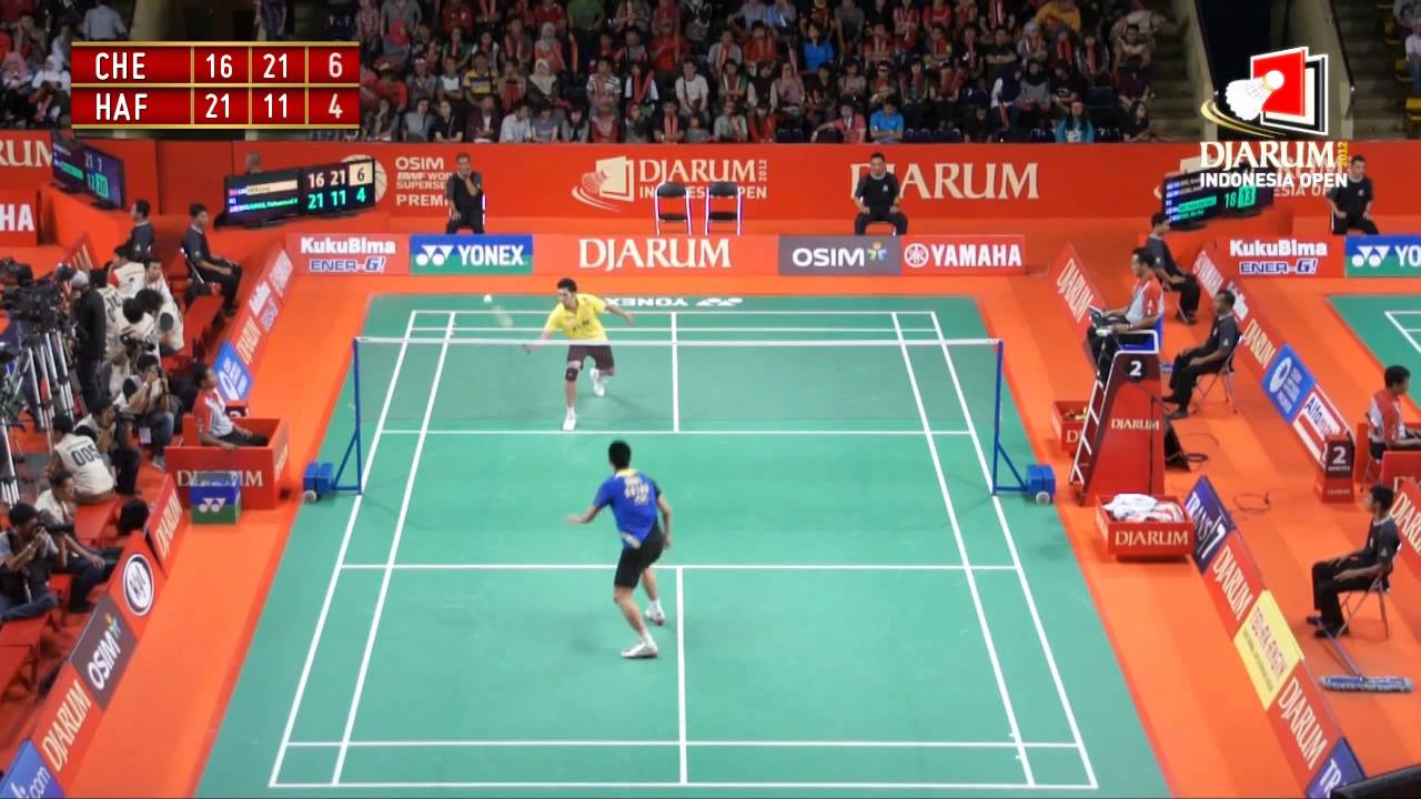 Chen Long (CHN) VS Muh Hafiz Hashim (MAL) Djarum Indonesia Open 2012