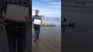 Unidentified technology washes up on beach in California! 👀😱  -  🎥 Viralhog