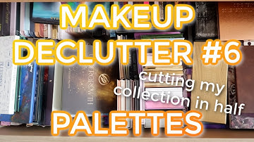 MAKEUP DECLUTTER 2025 // #6: Eyeshadow palette collection