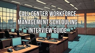 5 Call Center Workforce management Scheduling Interview Guide | WFM Interview Question | Call Center