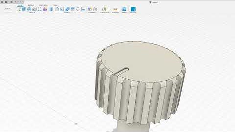 Fusion 360 Simple Rotary Knob