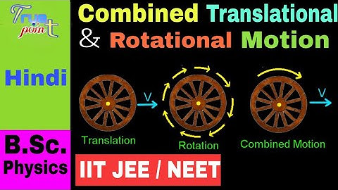 Combined Translational and Rotational Motion