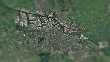 Blender GIS example Amsterdam, OpenStreetMap