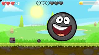 Big Black Ball vs Small Stone Boss Level Fight in Red Ball 4 screenshot 4