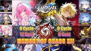 E6S1 Cyrene & E2S1 Phainon | New Memory of Chaos 12 | 0 Cycle | Honkai Star Rail 3.7