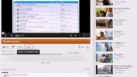 OurPoodleForum.com - Videos - How to Insert a Youtube Video In Your Forum Post