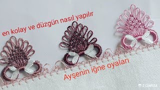 181.model En kolay sonsuzluk iğne oyası modeli anlatımlı yapılışı DIY 📣