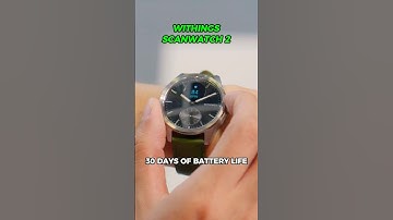 The Withings ScanWatch 2 can last 30 days on a single charge 😮 #Withings #Scanwatch #smartwatch
