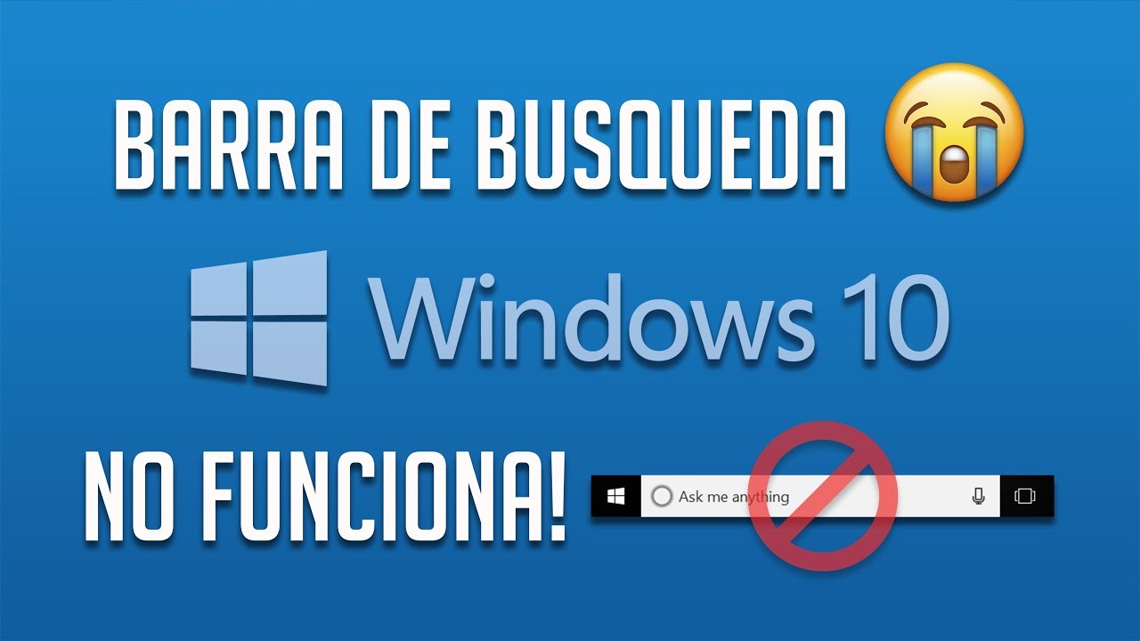 La Barra de Búsqueda no Funciona en Windows 10/8 - [5 Soluciones] 2019