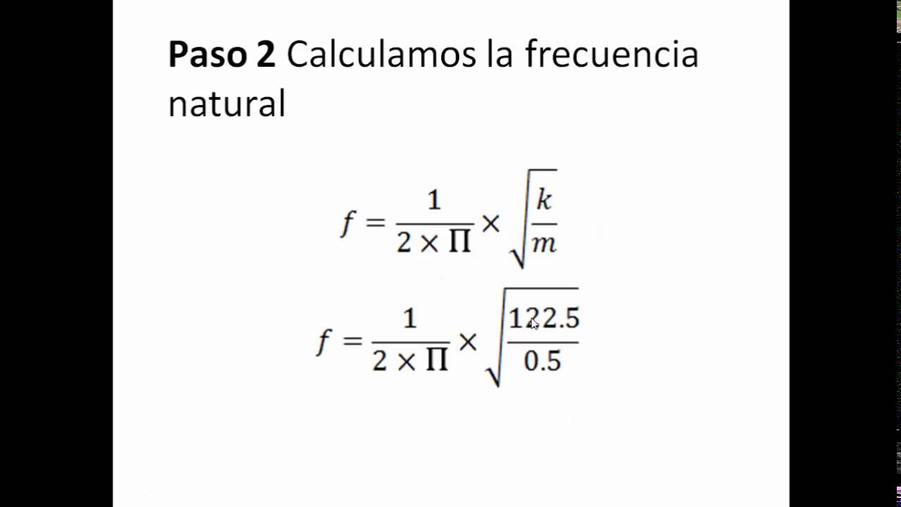 Ejercicio 01 Calculo de la frecuencia natural Dinámica de las estructuras www.marlonfalcon Ejercicio 01 Calculo de la frecuencia natural Dinámica de las estructuras www.marlonfalcon