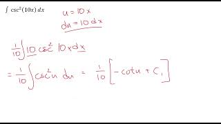 Basic U Substitution Integrals Homework Walkthrough