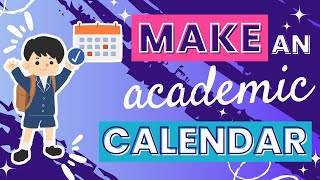 Creating a School or Academic Calendar with Canva - Plan Your Semesters Effectively screenshot 3