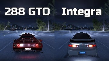 Ferrari 288 GTO vs Acura Integra Type R - Need for Speed Carbon (Drag Race)