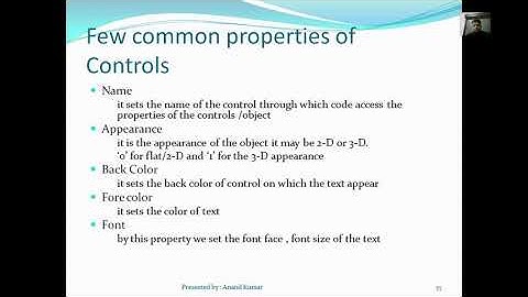 common properties of controls in vb6