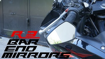 Yamaha R3 Bar End Mirror Install [20 USD ebay Mirrors]