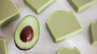 Homemade fresh avocado soap Smooth & creamy natural recipe