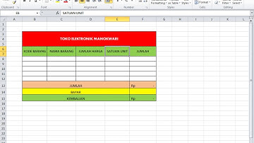 VIDEO MEMBUAT APLIKASI KASIR MENGGUNAKAN MICROSOFT EXCEL