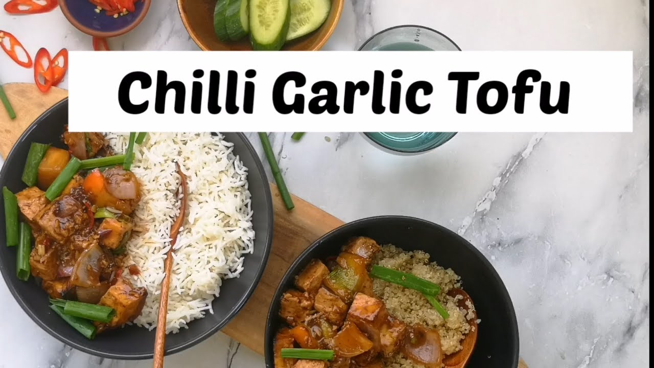 Chilli Garlic Tofu/Healthynidhi/Simple Ingredients/So Delicious YouTube