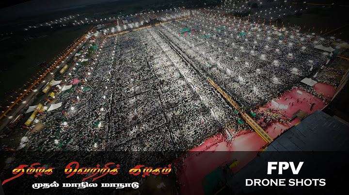 Tamilaga Vettri Kazhagam maanadu | FPV Drone View | TVK Kodi Song | Actor Vijay
