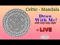 How to draw a celtic mandala with easy steps  draw along  mandalanpa 057