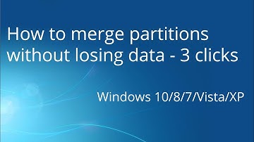 How to merge partitions on Windows 10/8/7 without losing data