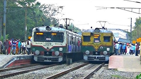 Terrific Timeing || Bandel - Katwa - Bandel Emu Local Arrived & Departure At Same Time Balagarh