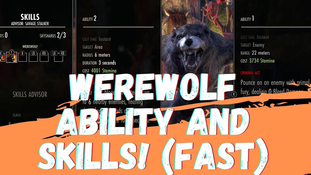 How To Become A Werewolf EASY! | Elder Scrolls Online Guides - YouTube