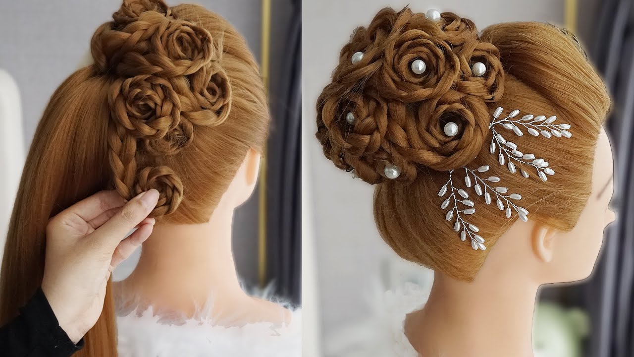 Messy Bun, Indian Bun, Indian Bridal Hairstyle | Bridal hairdo, Bridal hair,  Indian bridal hairstyles