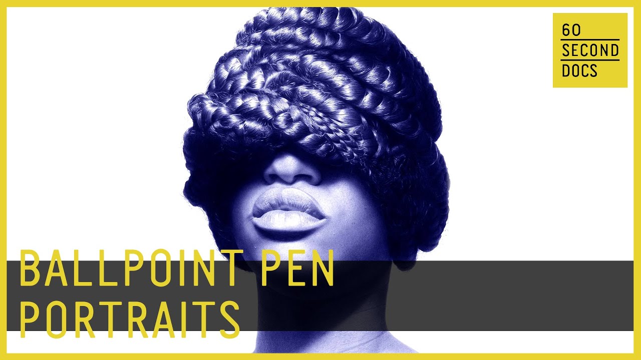 The Hyperrealistic Ballpoint Pen Portraits of Oscar Ukonu