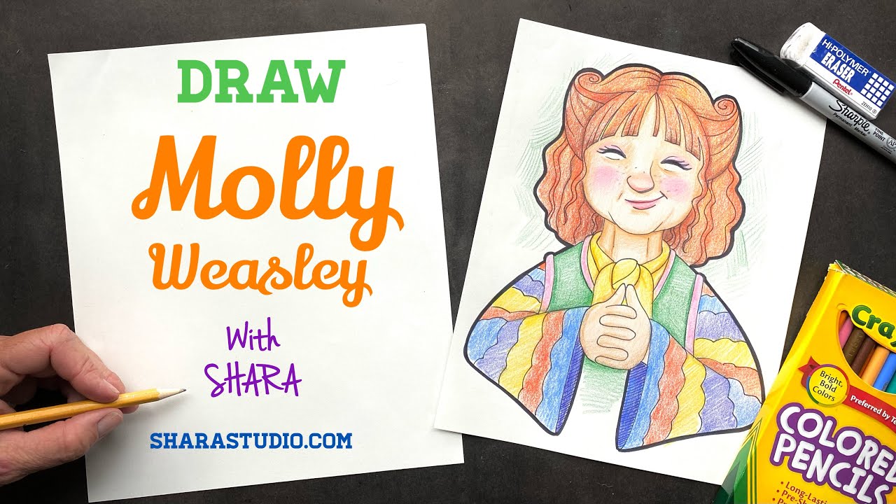 How To Draw Molly Weasley Youtube