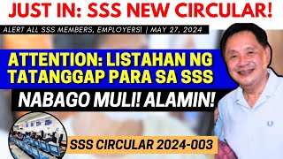 ✅JUST IN: SSS NEW CIRCULAR! LISTAHAN NG TATANGGAP PARA SA SSS NABAGO MULI! ALAMIN |ALERT ALL MEMBERS by Chacha's TV Atbp. 21,649 views 4 days ago 3 minutes, 35 seconds