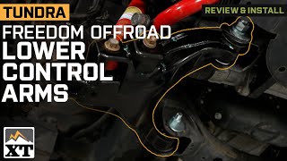 2007-2021 Tundra Freedom Offroad Front Lower Control Arms and Cam Bolts Review & Install