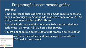 Aula 4 - Programação Linear: uso do Solver (Excel)